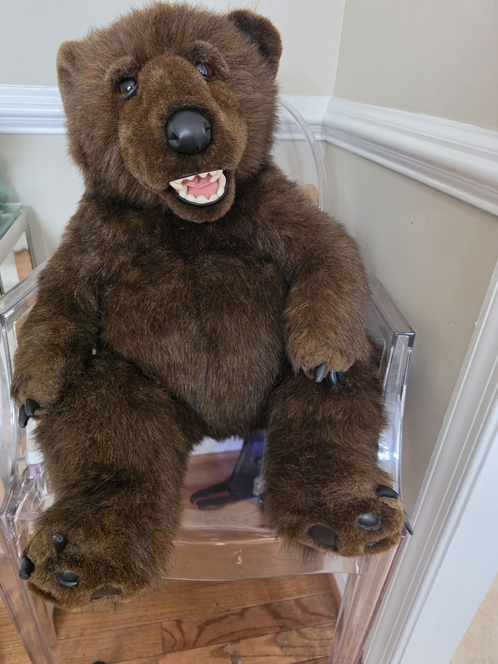 Large Plush Brown Bear Stuffed Animal